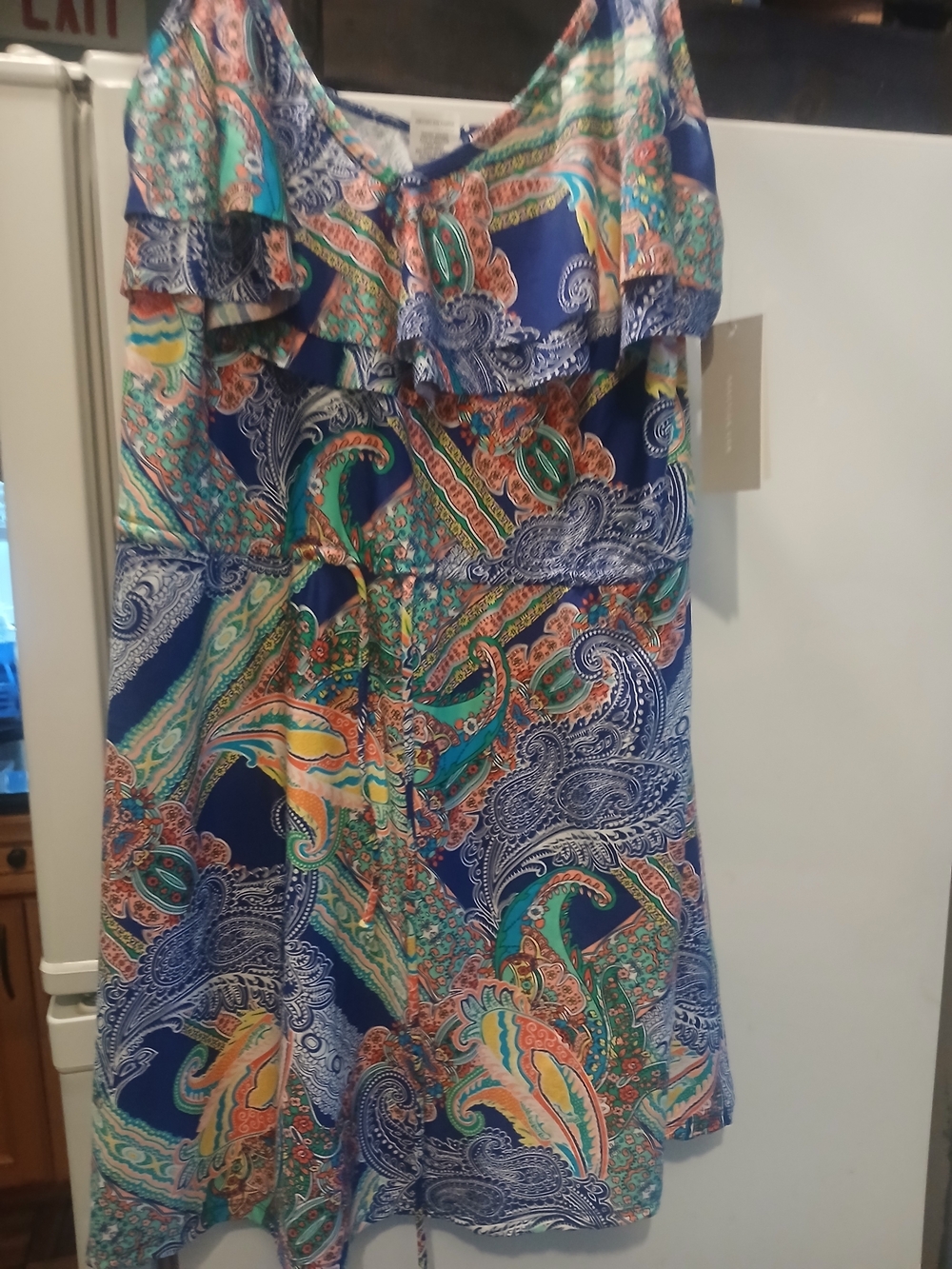 Ruffle Drawstring Dress Kenneth Cole